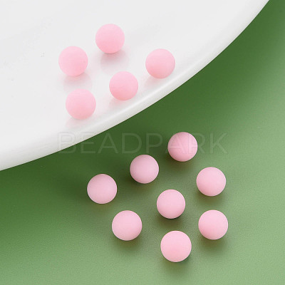 Opaque Acrylic Beads PAB702Y-B01-02-1