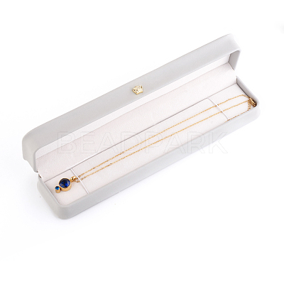 PU Leather Bracelet Necklace Gift Boxes LBOX-L005-H03-1