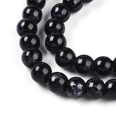Baking Paint Glass Beads X1-DGLA-N003-6mm-A10-1