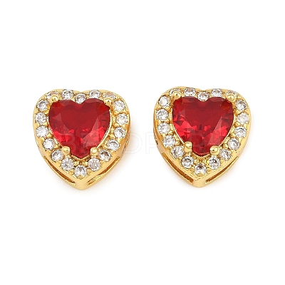 Brass Pave Cubic Zirconia Beads CU-CBA3D67-08G-07-1