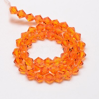 Imitate Austrian Crystal Bicone Glass Beads Strands GLAA-F029-3x3mm-11-1