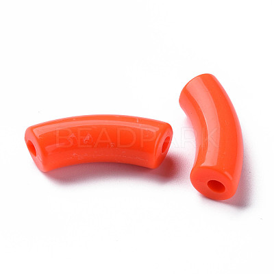 Opaque Acrylic Beads MACR-S372-001B-S-1