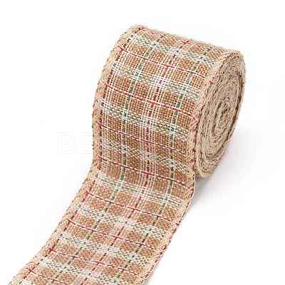 Polyester Imitation Linen Ribbon OCOR-G007-02B-1