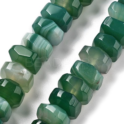 Natural Banded Agate Beads Strands G-K392-A17-1