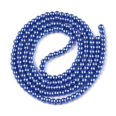 Baking Paint Glass Pearl Bead Strands HY-Q003-3mm-28-1