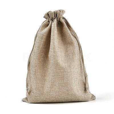 Burlap Packing Pouches Drawstring Bags ABAG-Q050-17x23-01-1