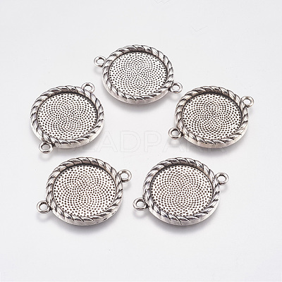 Zinc Alloy Cabochon Connector Settings LS-PALLOY-A15774-AS-LF-1