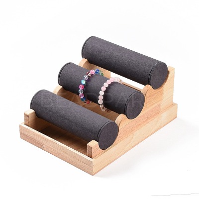 3 Layer Wood Jewelry Bracelet Displays Stands RDIS-K003-02A-1