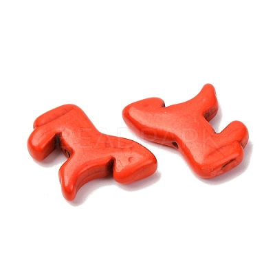 Synthetic Turquoise Dyed Horse Beads G-B015-06-1