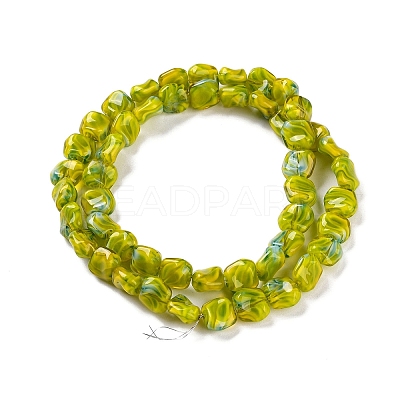 Handmade Milleflori Glass Beads Strands LAMP-M018-01A-02-1