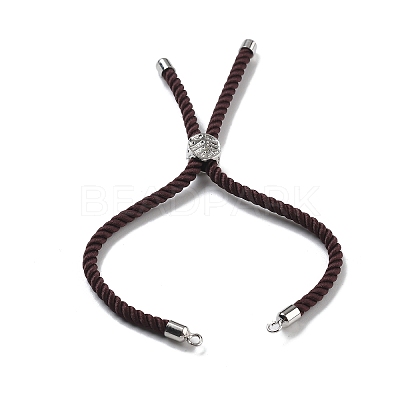 Twisted Nylon Cord Silder Bracelets DIY-B066-03P-04-1