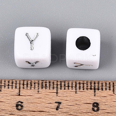 Opaque Acrylic Beads SACR-T035-03Y-1