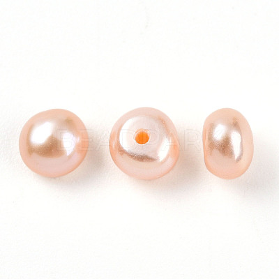 Grade 3A Natural Cultured Freshwater Pearl Beads PEAR-N018-3A-4550B-1