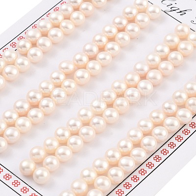 Grade 6A Natural Cultured Freshwater Pearl Beads PEAR-N018-6A-5560A-1