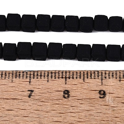 Opaque Frosted Glass Beads Strands GLAA-N072-01A-B11-1
