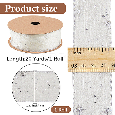 20 Yards Polyester Printed Grosgrain Ribbon OCOR-WH20005-32B-01-1