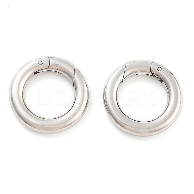 Non-Tarnish 316 Stainless Steel Spring Gate Rings STAS-M296-01P-C-01-1