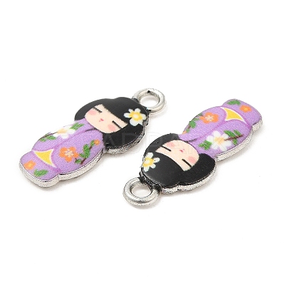 Alloy Enamel Pendants FIND-C037-17P-1