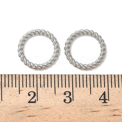 304 Stainless Steel Twisted Ring Linking Rings STAS-L300-005D-P-1