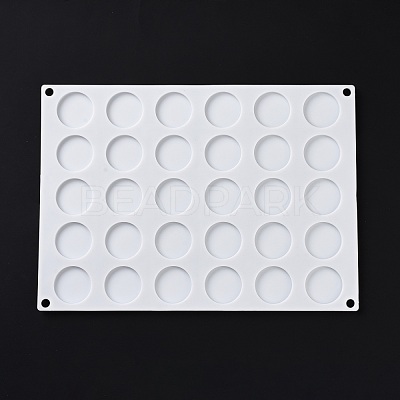 DIY Flat Round Wax Seal Stamp Silicone Mats AJEW-A038-02-1