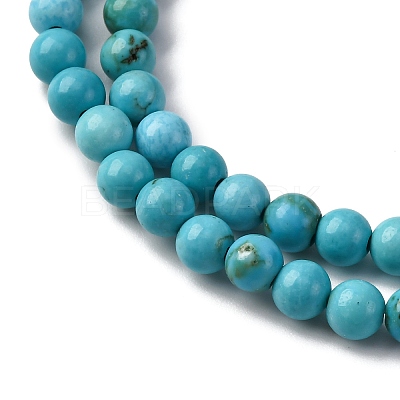 Natural Magnesite Beads Strands G-K244-02-4mm-01-1