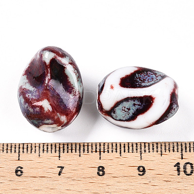 Handmade Porcelain Beads PORC-N008-06I-1