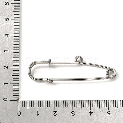 304 Stainless Steel Safety Pins Brooch Findings STAS-K252-05A-P-01-1