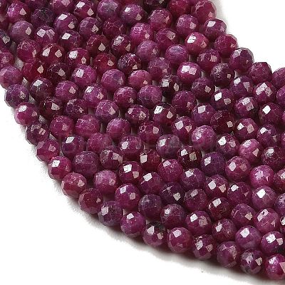 Natural Ruby Beads Strands G-K424-A01-4mm-1