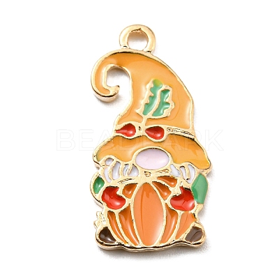 Thanksgiving Day Alloy Enamel Pendants X-ENAM-D060-02I-KCG-1