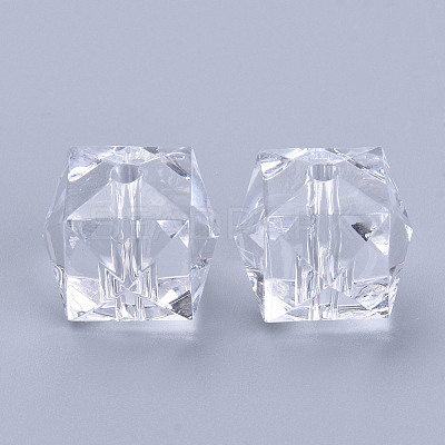 Transparent Acrylic Beads TACR-Q259-10mm-V01-01-1