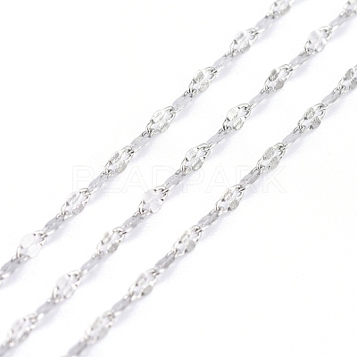 Tarnish Resistant 304 Stainless Steel Dapped Chains CHS-F011-15A-P-1