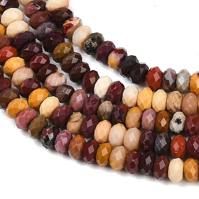 Natural Mookaite Beads Strands G-B175-A06-2x4mm-1
