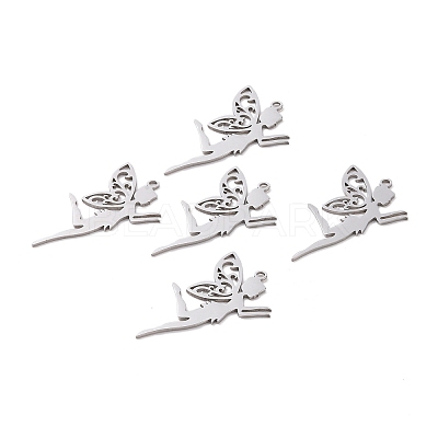 Tarnish Resistant 201 Stainless Steel Pendants STAS-T056-LA326-1-1
