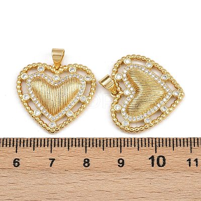 Brass Micro Pave Cubic Zirconia Pendants ZIRC-I367-07G-07-1