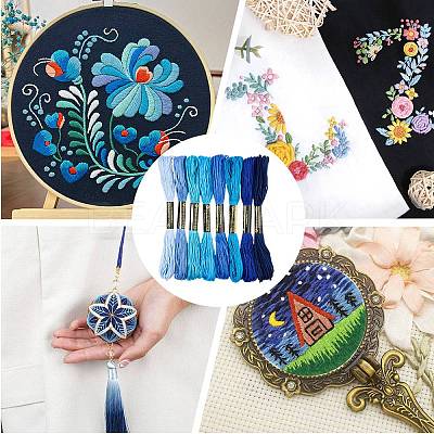 2 Bags 6-Ply Cotton Embroidery Floss DIY-DJ0005-18A-1