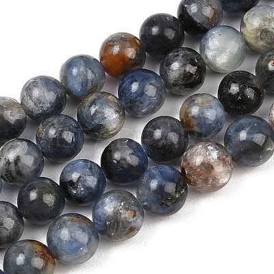 Natural Kyanite/Cyanite/Disthene Beads Strands G-G272-A01-8mm-1