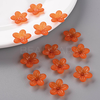 Frosted Acrylic Bead Caps MACR-S371-08A-726-1