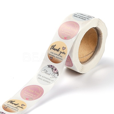 1 Inch Thank You Theme Paper Stickers DIY-L035-011A-1