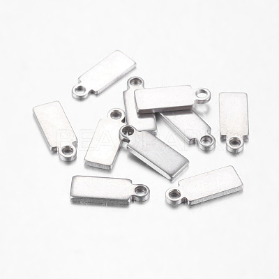 304 Stainless Steel Stamping Blank Tag Pendants X-STAS-Q074-1