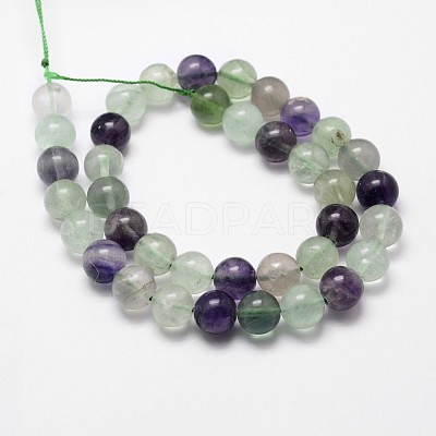 Natural Fluorite Bead Strands X-G-D840-56-8mm-AB-1