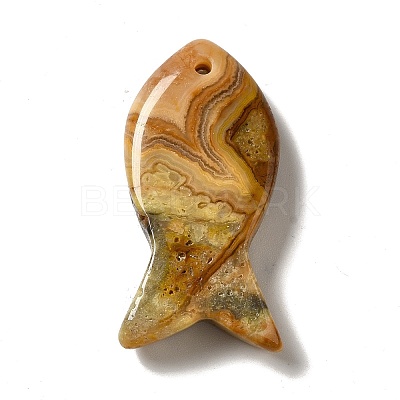 Natural Crazy Agate Pendants G-G932-B11-1