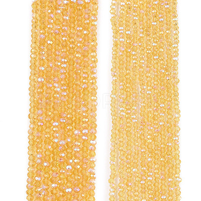 Electroplate Glass Beads Strands EGLA-A044-T2mm-L03-1