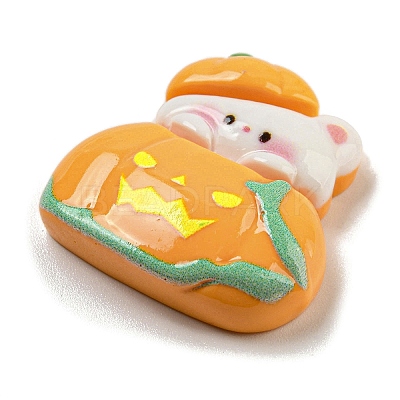 Halloween Theme Opaque Resin Decoden Cabochons RESI-E057-02K-1