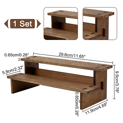 2-Tier Wood Model Toy Display Riser ODIS-WH0329-68C-1