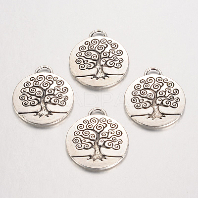 Tibetan Style Alloy Enamel Pendants Setting TIBEP-3395-AS-NR-1