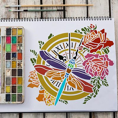 Large Plastic Reusable Drawing Painting Stencils Templates DIY-WH0172-835-1