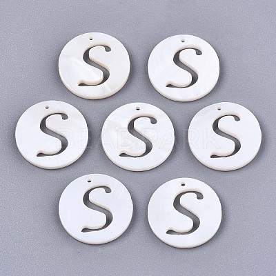 Natural Freshwater Shell Charms SHEL-S276-119S-1
