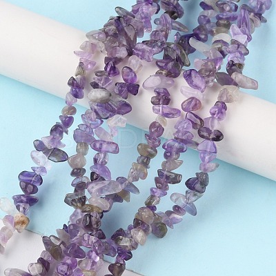 Natural Amethyst Beads Strands G-G0003-B14-1