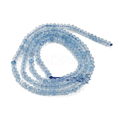 Natural Aquamarine Beads Strands X-G-L587-B02-01-1