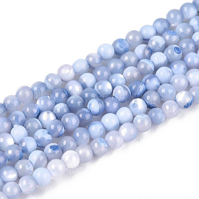 Dyed Natural Trochid Shell/Trochus Shell Beads Strands SSHEL-T017-13A-1